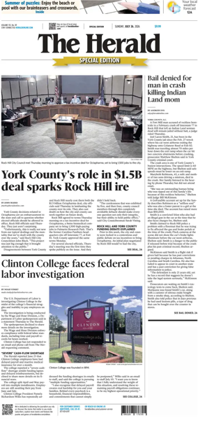 Cover of The Herald (Rock Hill)