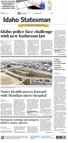 Cover of The Idaho Statesman (Sunday)