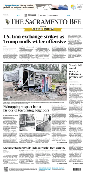 Cover of The Sacramento Bee (Sunday)