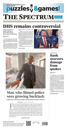 Cover of The Spectrum & Daily News