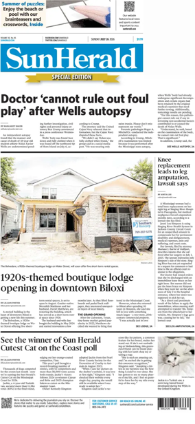 Cover of The Sun Herald (Sunday)