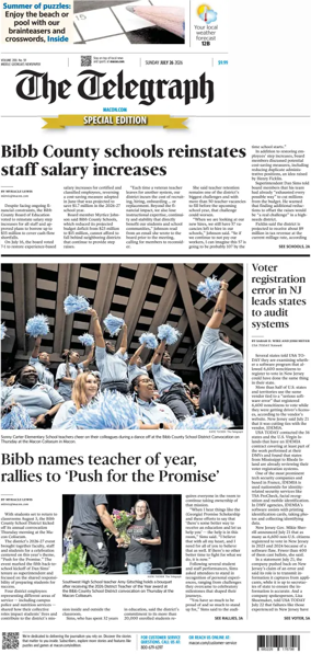Cover of The Telegraph (Macon) (Sunday)