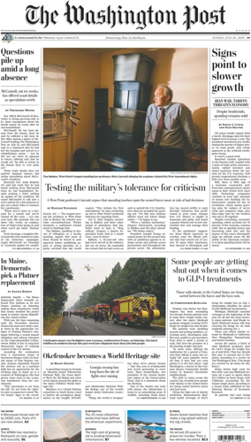 Cover of The Washington Post Sunday