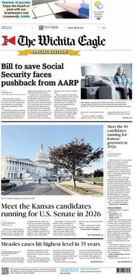 Cover of The Wichita Eagle (Sunday)