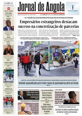 Cover of Jornal de Angola