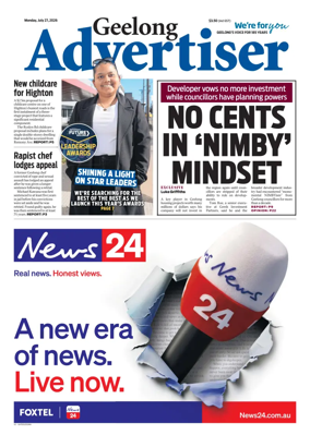 Cover of Geelong Advertiser