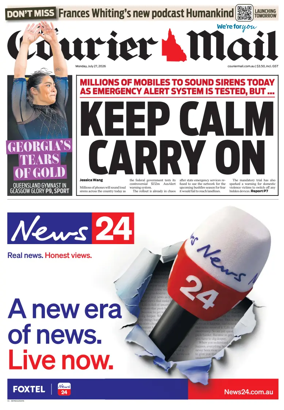 Cover of The Courier-Mail