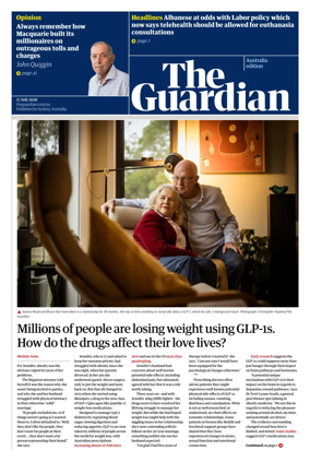 Cover of The Guardian Australia