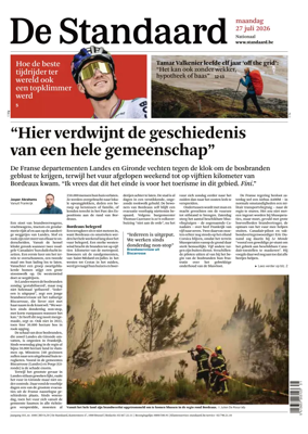 Cover of De Standaard