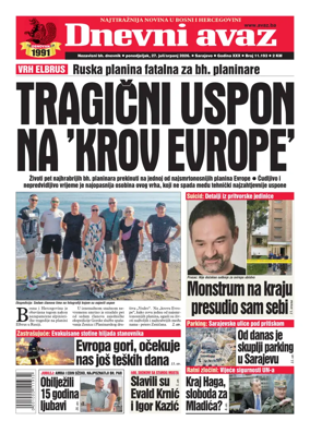 Cover of Dnevni avaz