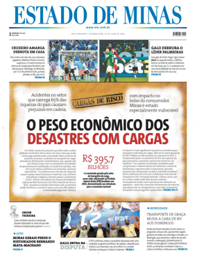 Cover of Estado de Minas (Brazil)