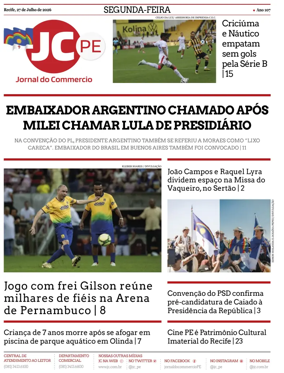 Cover of Jornal do Commercio