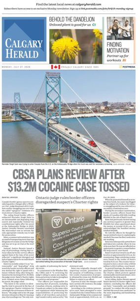 Cover of Calgary Herald
