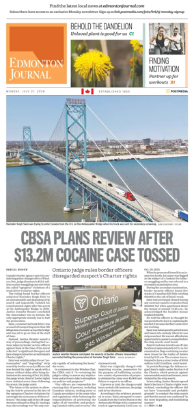 Cover of Edmonton Journal