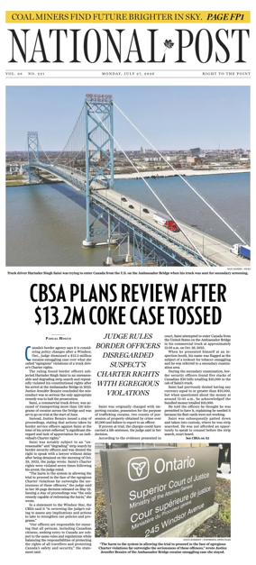 Cover of National Post - (Latest Edition)