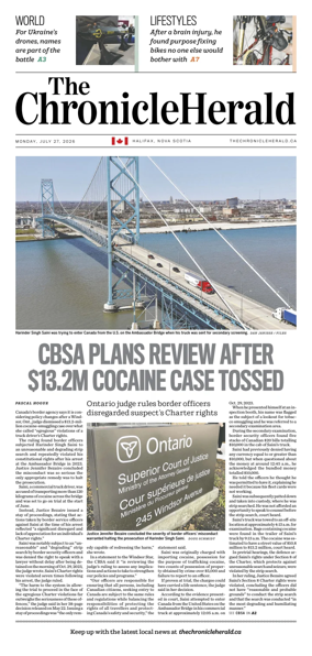 Cover of The Chronicle Herald (Provincial)