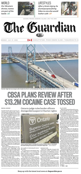 Cover of The Guardian (Charlottetown)