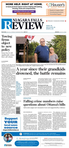 Cover of The Niagara Falls Review