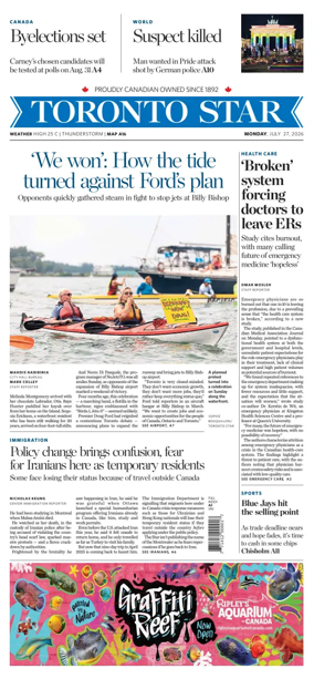 Cover of Toronto Star