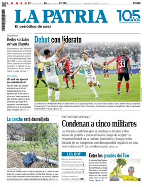 Cover of La Patria (Colombia)