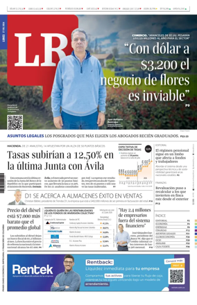 Cover of La Republica (Colombia)