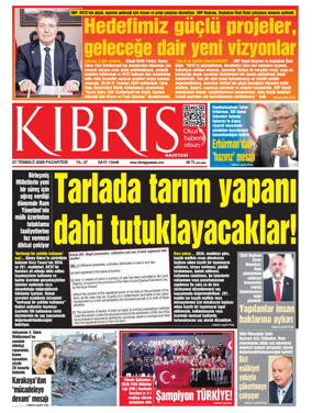 Cover of Kibris Gazetesi