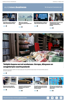 Cover of Euronews Business (Turkish) Compiled Editions