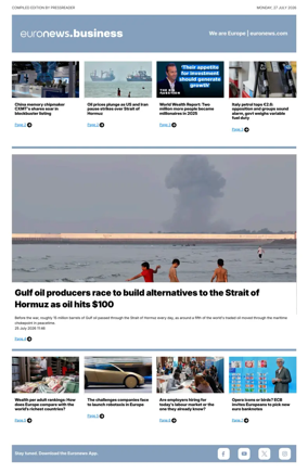 Cover of Euronews Business