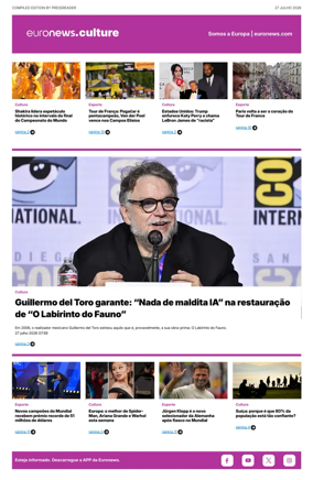 Cover of Euronews Culture and Sport (Portuguese)