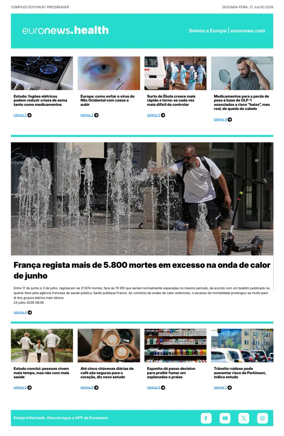 Cover of Euronews Health (Portuguese)