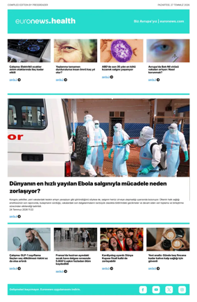 Cover of Euronews Health (Turkish) Compiled Edition