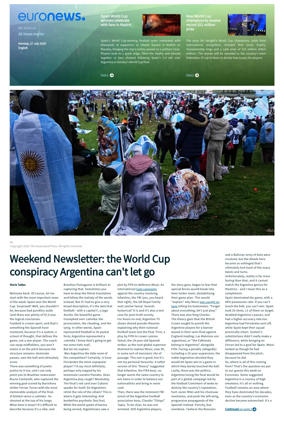 Cover of Euronews World Cup
