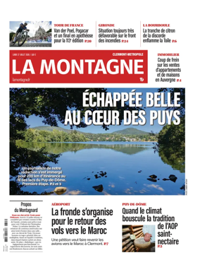 Cover of La Montagne (Clermont-Metropole)