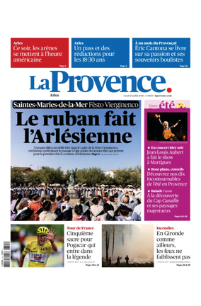 Cover of La Provence Arles