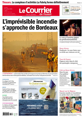 Cover of Le Courrier de l’Ouest (Deux-Sevres)