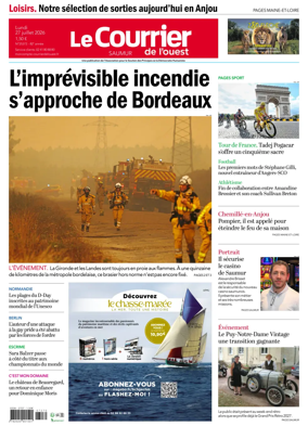 Cover of Le Courrier de l’Ouest (Saumur)