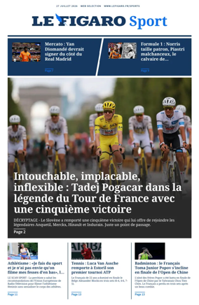 Cover of Le Figaro Sport