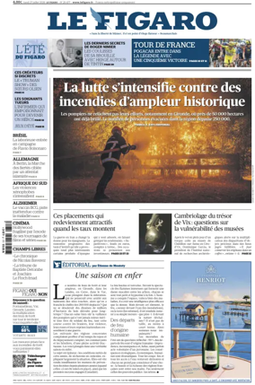 Cover of Le Figaro