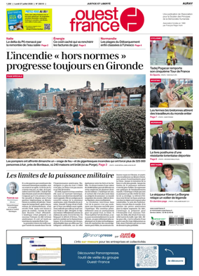 Cover of Ouest France (Auray)