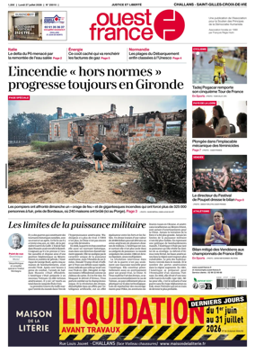 Cover of Ouest France (Challans / Saint-Gilles-Croix-de-Vie)