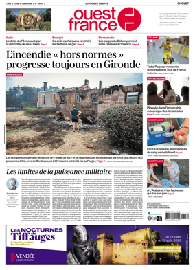 Cover of Ouest France (Cholet)