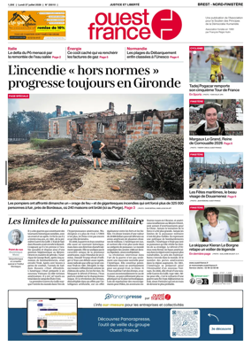 Cover of Ouest France (Nord-Finistere)