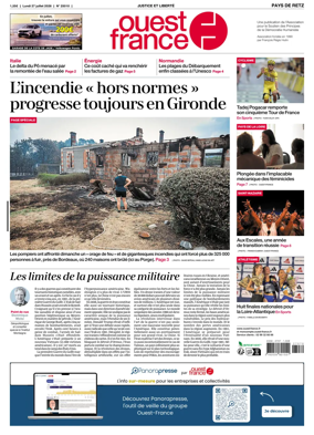 Cover of Ouest France (Pornic / Pays de Retz)
