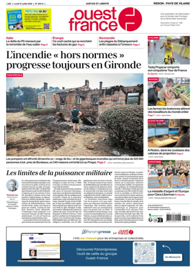 Cover of Ouest France (Redon / Pays de Vilaine)