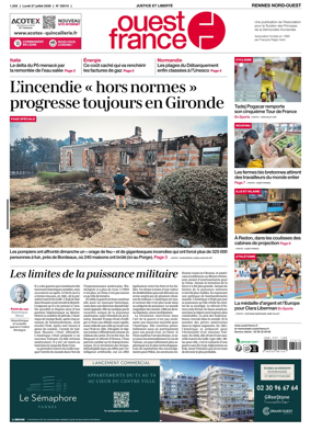 Cover of Ouest-France (Rennes Nord-Ouest)