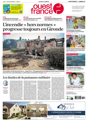 Cover of Ouest-France (Saint-Brieuc Lamballe)