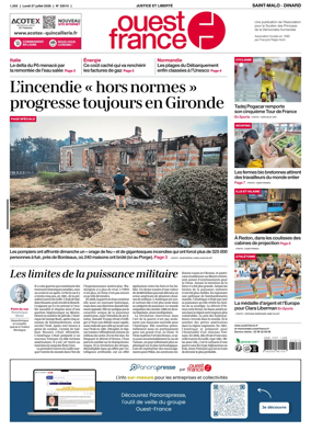 Cover of Ouest France (Saint-Malo)