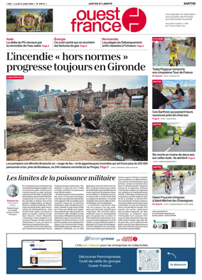Cover of Ouest France (Sarthe)