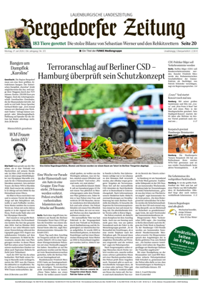 Cover of Bergedorfer Zeitung