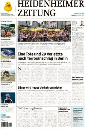 Cover of Heidenheimer Zeitung